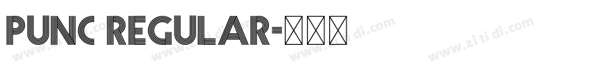 punc regular字体转换